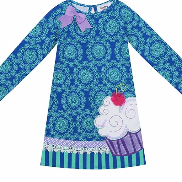 NWT counting daisies cupcake birthday dress 4T 4